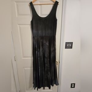 Bonnie Strauss Vintage grey Tye dye Maxi Dress Sleeveless size 12